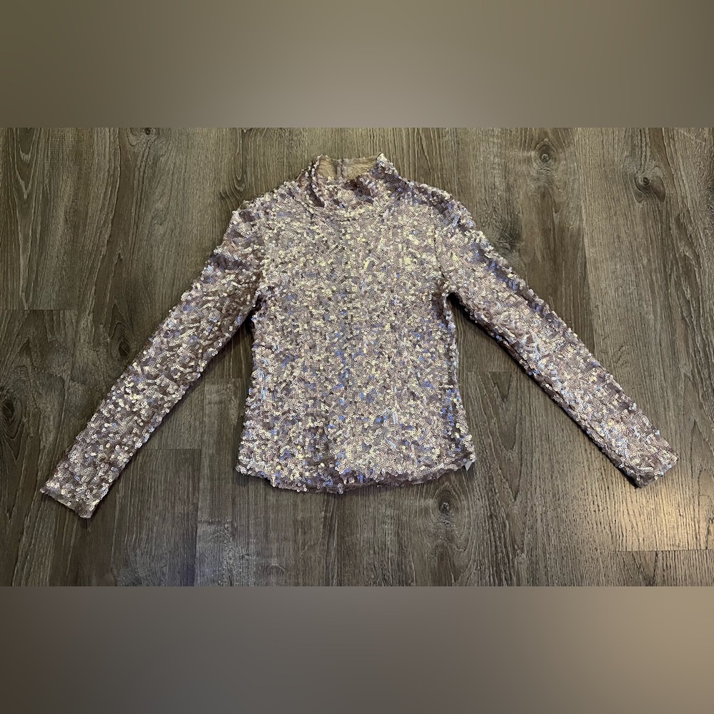Free People Gold Rush Long Sleeve top